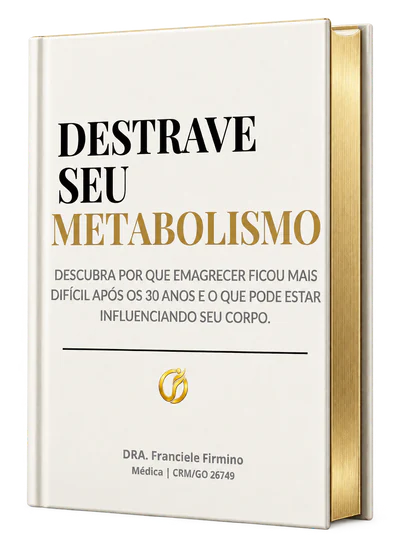 Mockup 3D do guia Destrave Seu Metabolismo